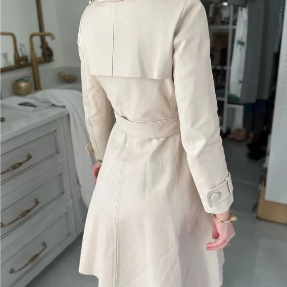 Kate Spade Cream Trench Coat - Picture 9 of 11
